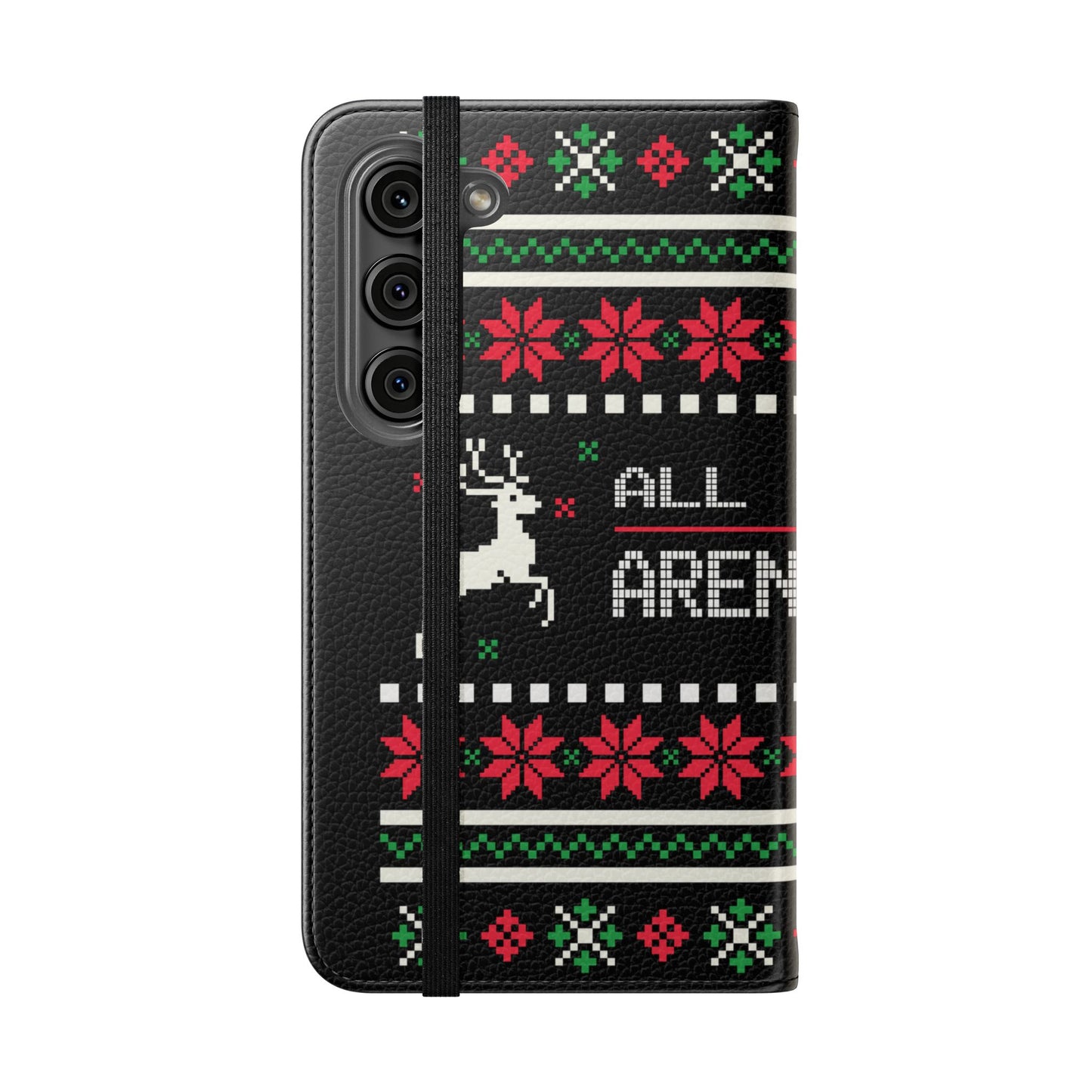 LUFC "All Leeds Aren't We" Flip Case  Phone Wallet: Christmas Edition