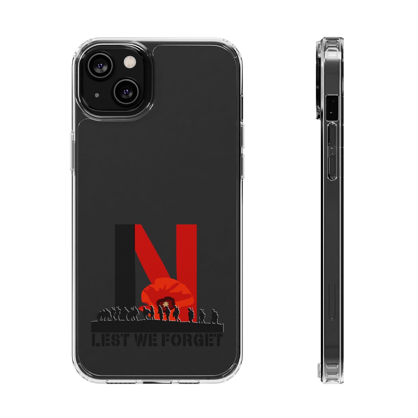 Leeds United “LEST WE FORGET”  Clear Impact-Resistant Case