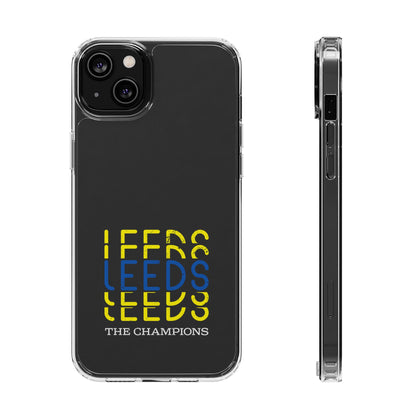 LUFC “LEEDS The Champions” Clear  Impact-Resistant Case