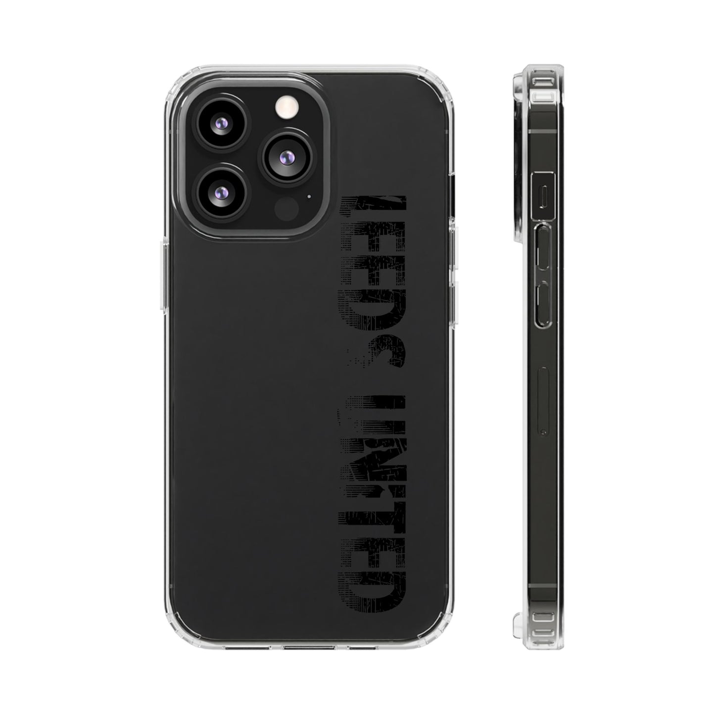 LUFC “LEEDS UNITED” Clear  Impact-Resistant Case