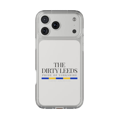 LUFC “The Dirty Leeds: Pride of  Yorkshire” Clear Phone Case - Lufcnews.co.uk