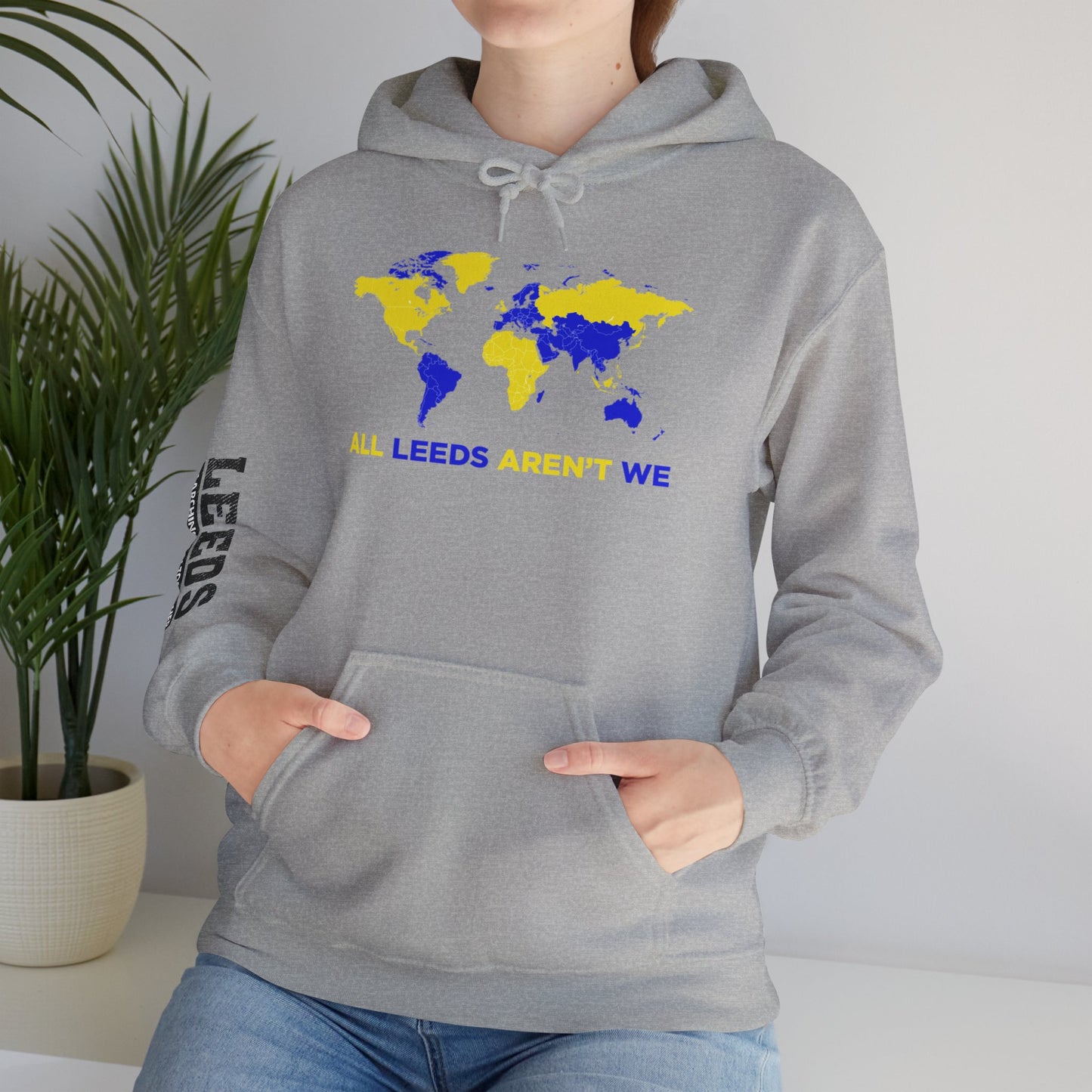 LUFC World Map Hoodie Heavy  Blend™ Unisex