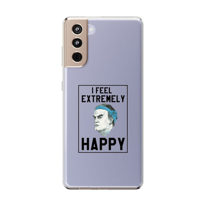 Clear Phone Case - Bielsa I feel Extremely Happy