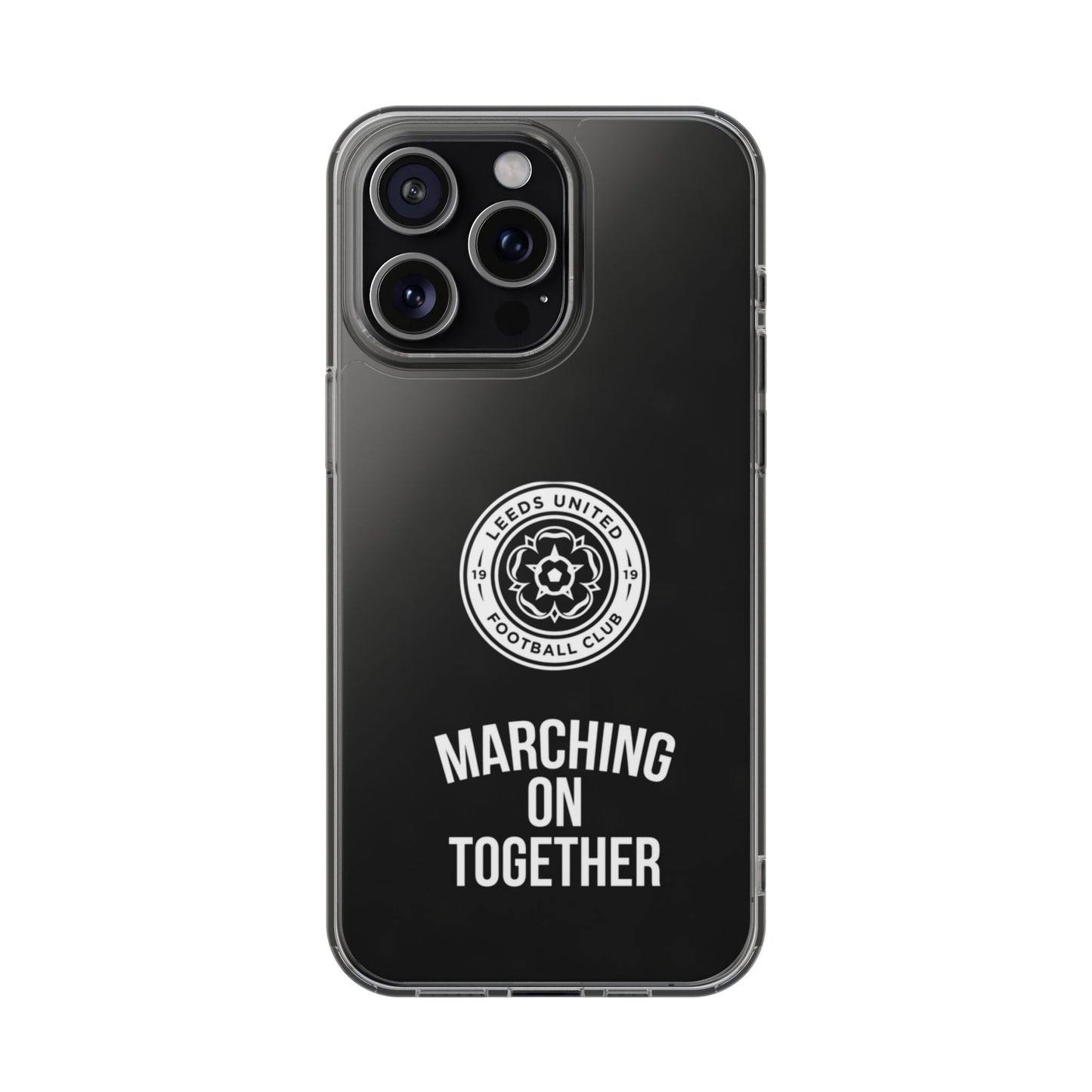 Leeds United “Marching On  Together” Clear Impact-Resistant  Case