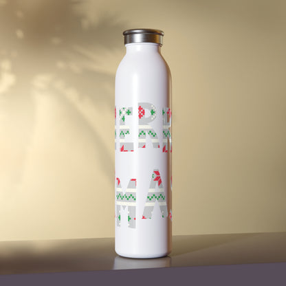 20oz LUFC “Merry Xmas” Christmas  Design Slim Stainless Steel Water  Bottle