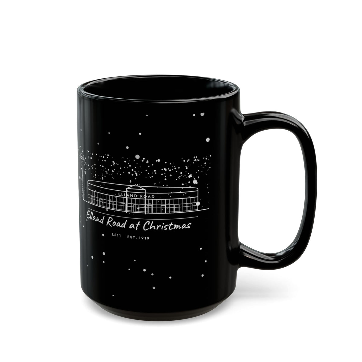 Elland Road at Christmas Mug