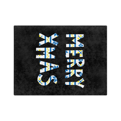 LUFC Christmas Velveteen Sports Blanket “MERRY XMAS” Christmas Edition