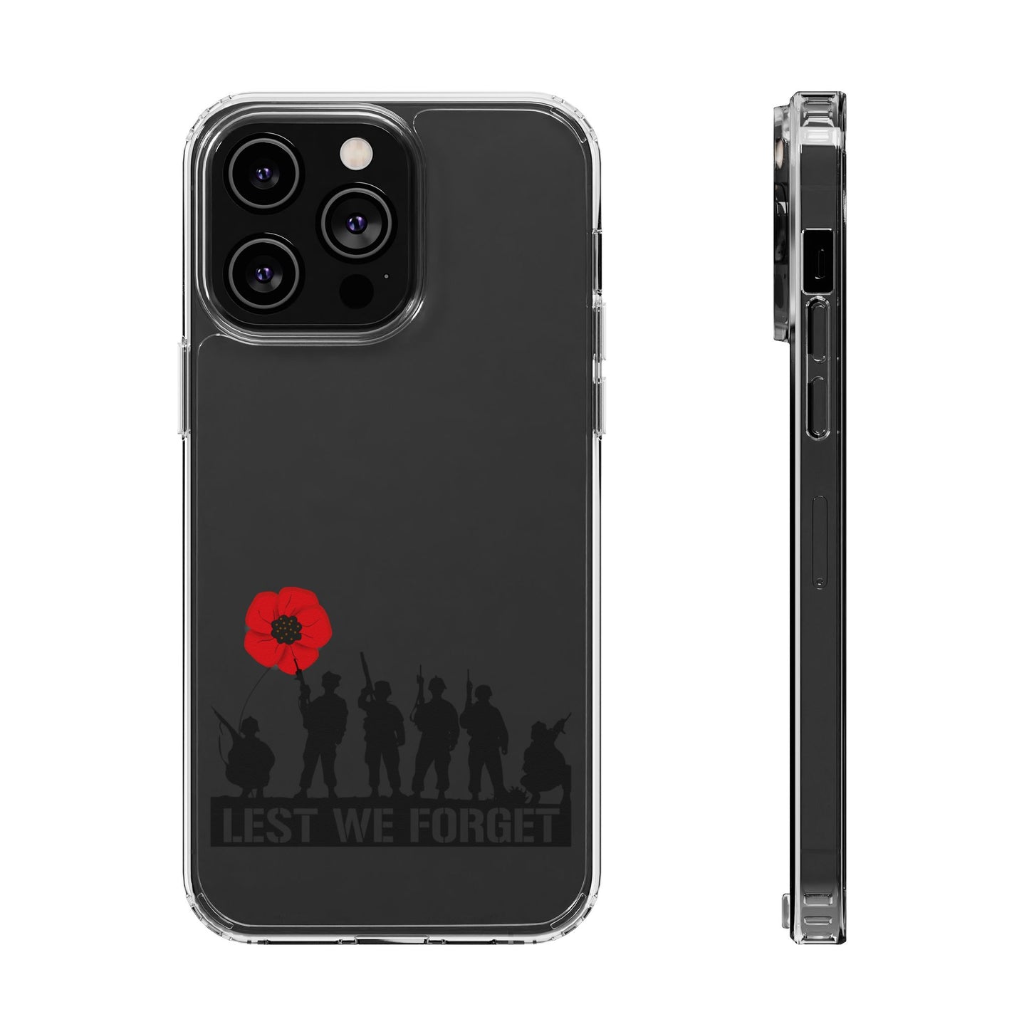 Leeds United “LEST WE FORGET”  Clear Impact-Resistant Case