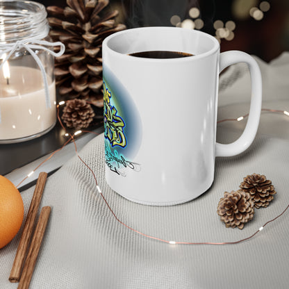 Leeds United Graffiti Mug: “All Leeds Aren’t We” Coffee Cup