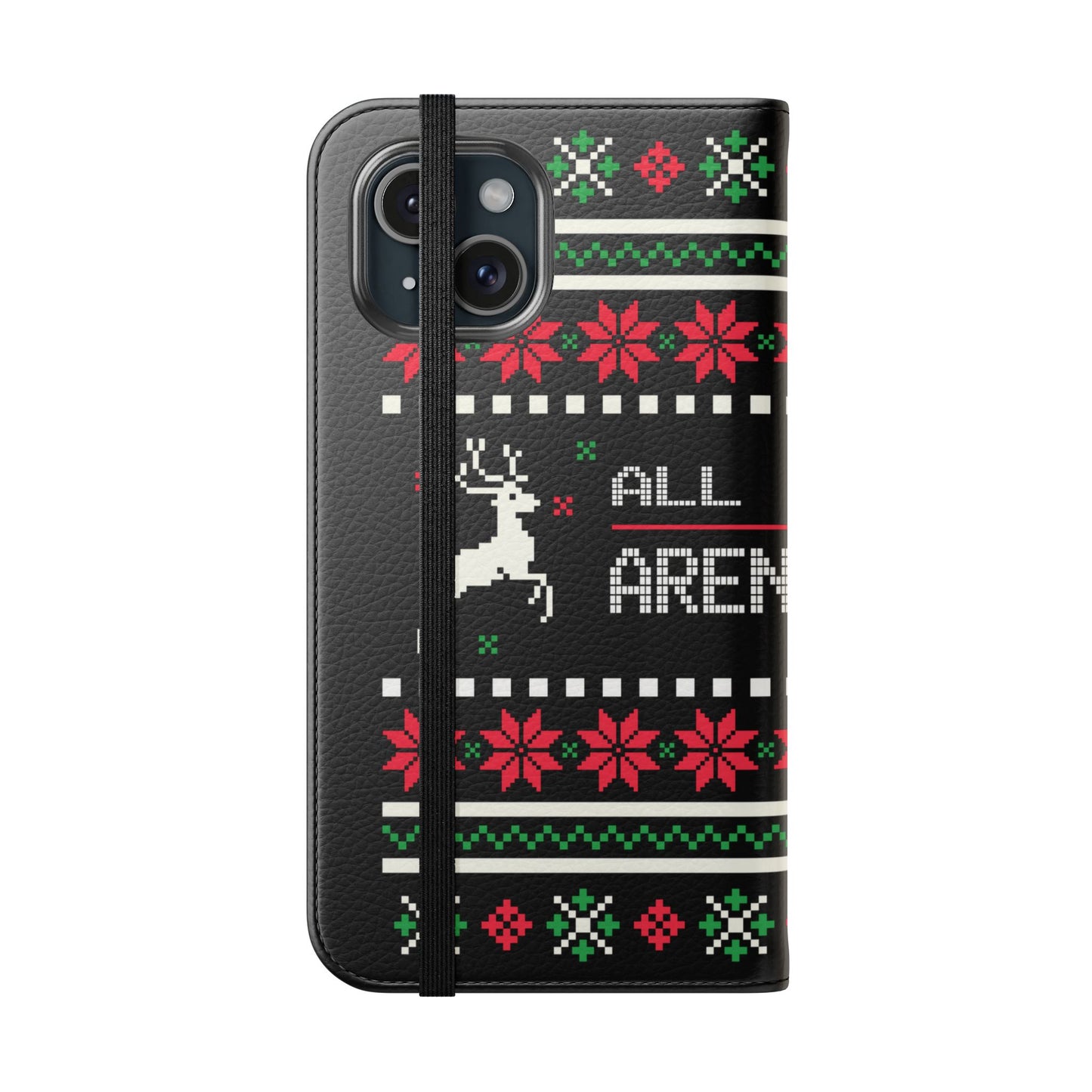 LUFC "All Leeds Aren't We" Flip Case  Phone Wallet: Christmas Edition