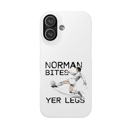 Leeds United Norman Bites "YER  LEGS" Snap Case