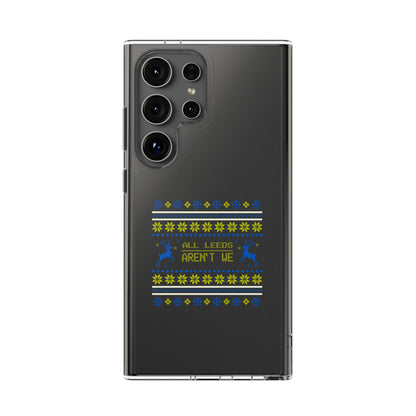 LUFC "All Leeds Aren't We" Clear  Impact-Resistant Case: Christmas  Edition - Lufcnews.co.uk