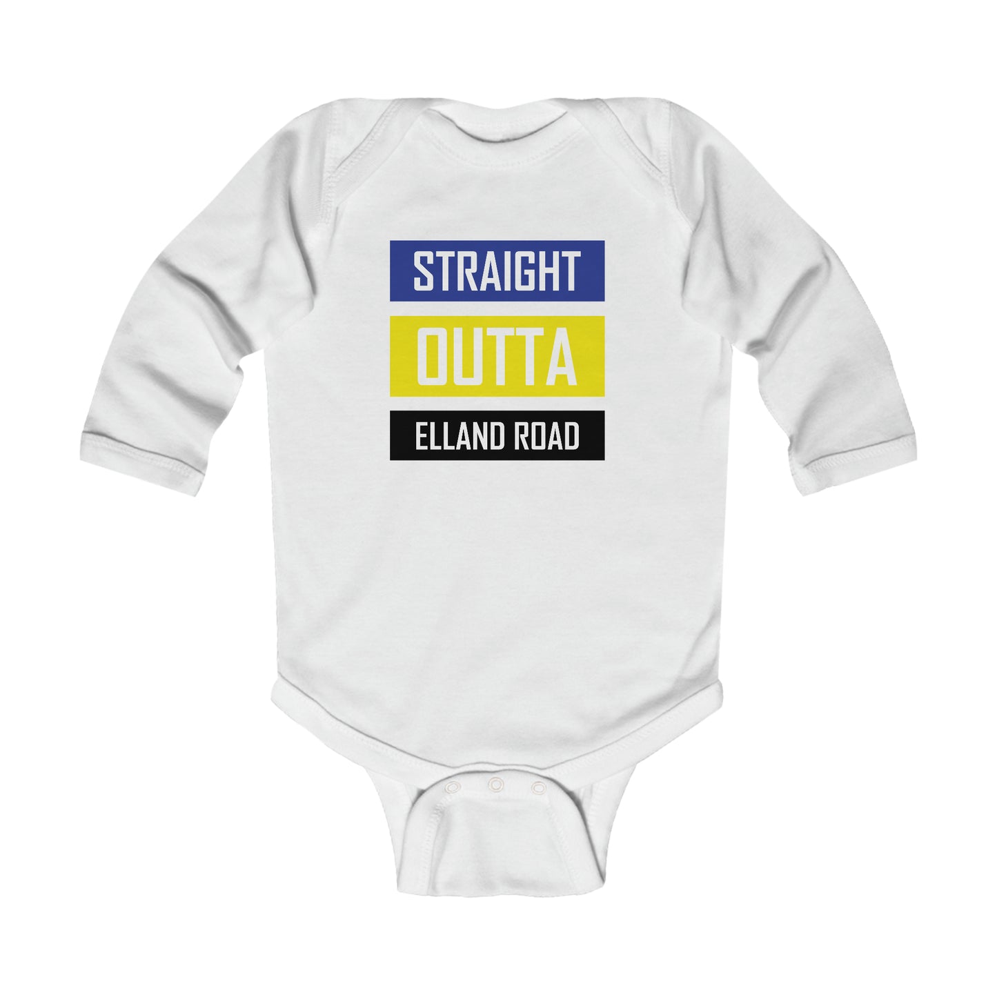 Straight Outta Elland Road Long Sleeve Bodysuit