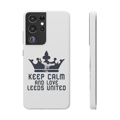 Funda para teléfono Snap - Mantenga la calma y ame al Leeds United