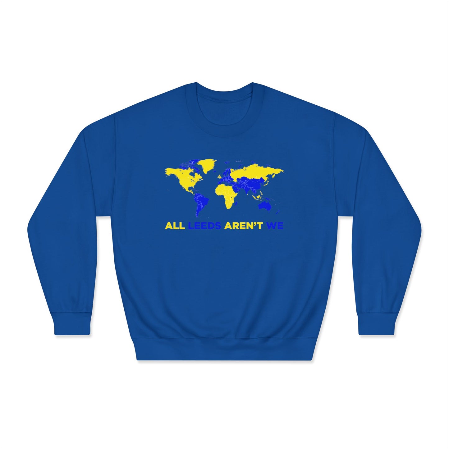 LUFC “All Leeds Aren’t We” World Map  Sweatshirt