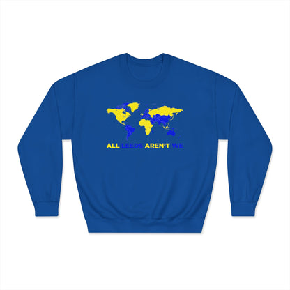 LUFC “All Leeds Aren’t We” World Map  Sweatshirt