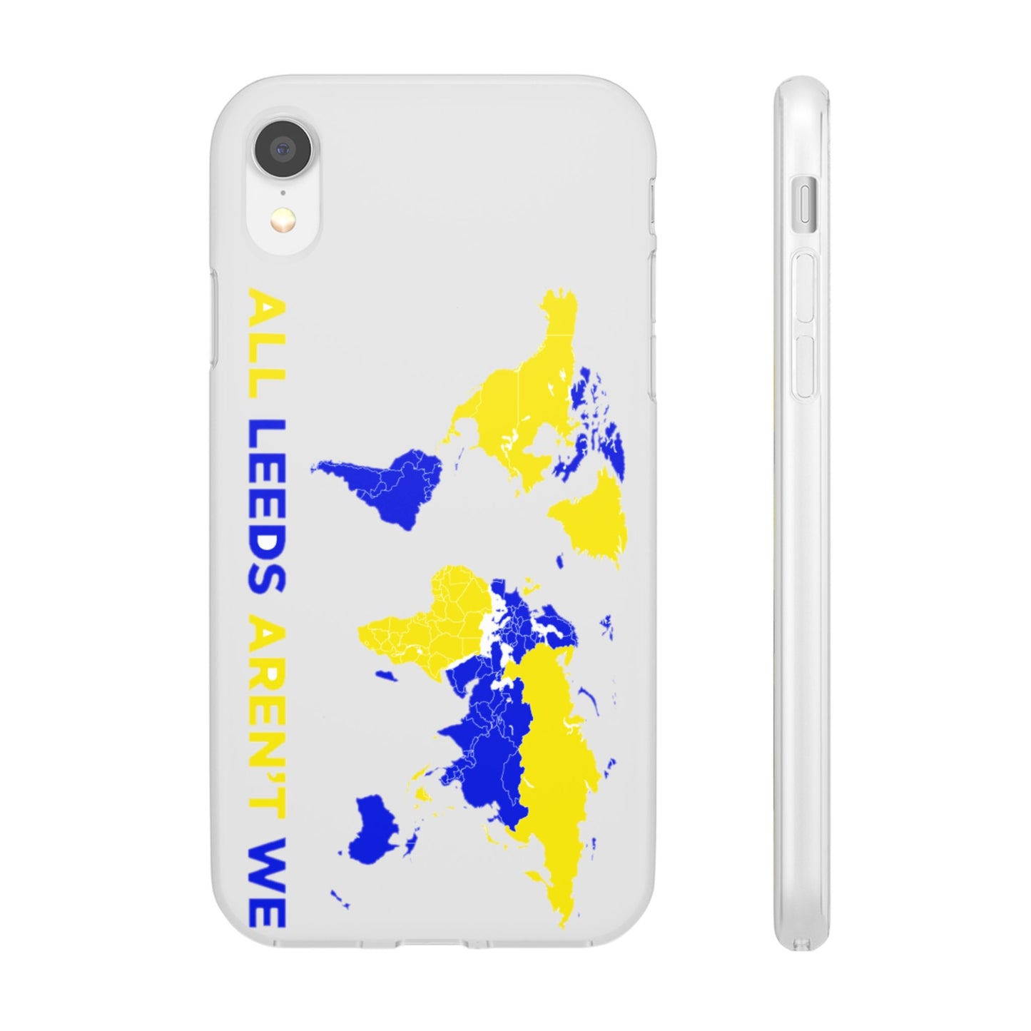LUFC 'All Leeds Aren't We' World  Map: Flexi Case