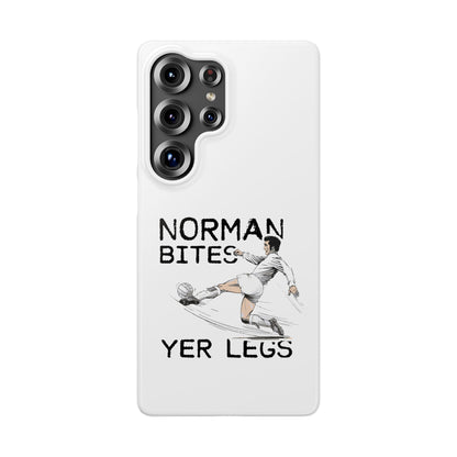 Leeds United Norman Bites "YER  LEGS" Snap Case