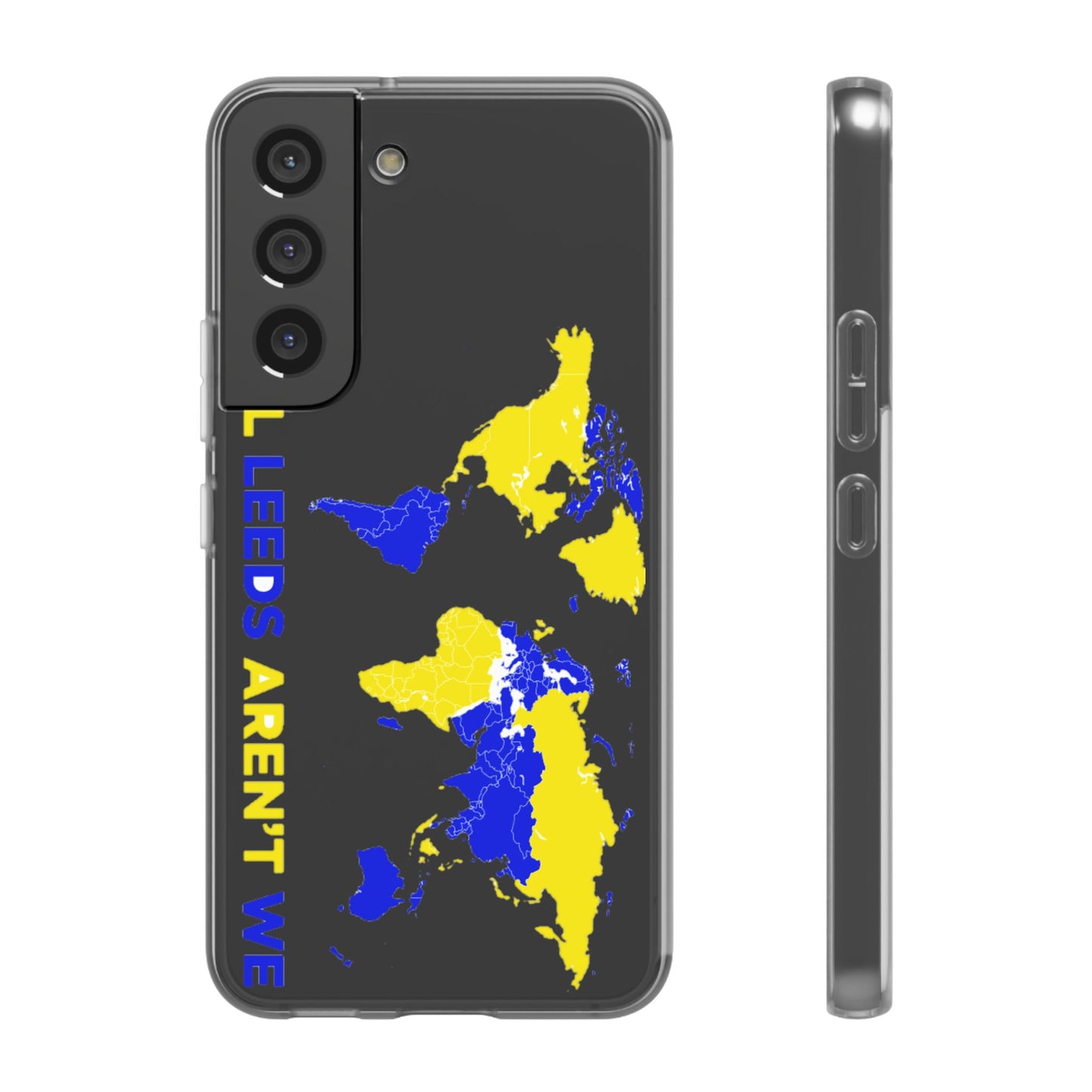 LUFC 'All Leeds Aren't We' World  Map: Flexi Case