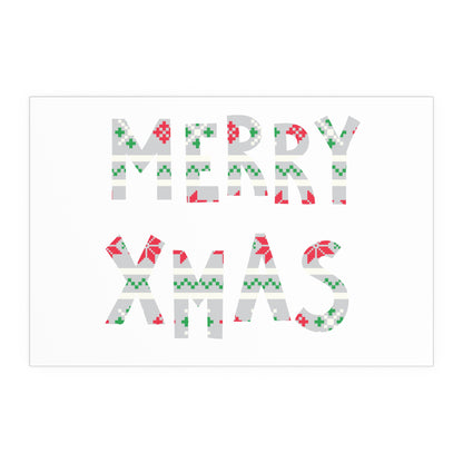 LUFC “Merry Xmas” Christmas  Design Logo Wall Art for Home &  Outdoors