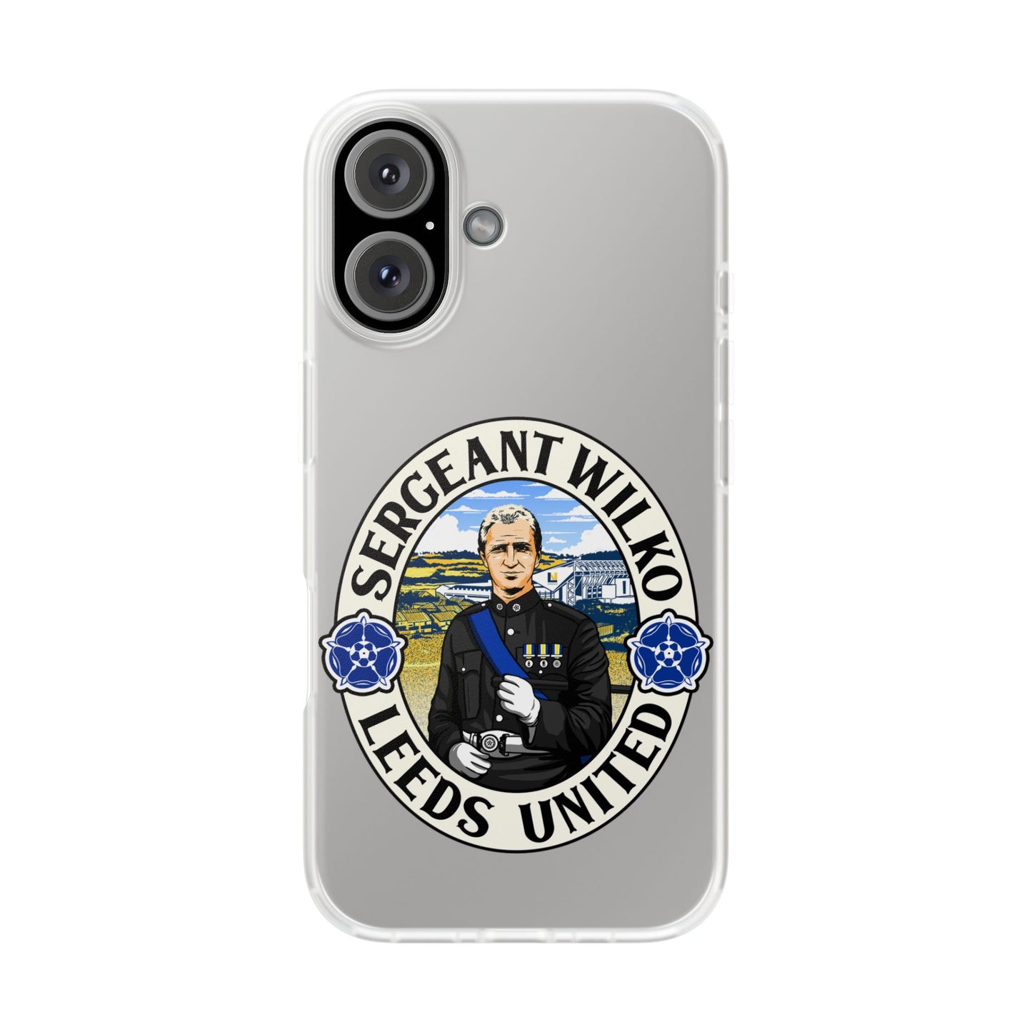 Leeds United 'SERGEANT WILKO'  Retro Football: Flexi Case