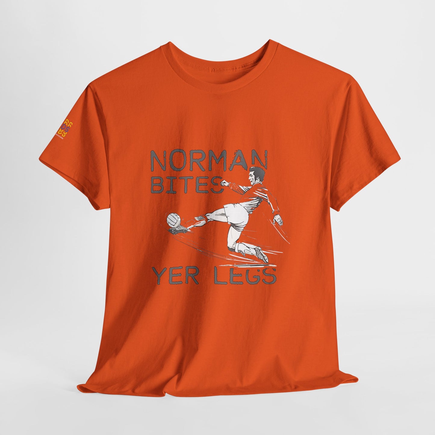 LUFC “Norman Bites Yer Legs” Tee:  Unisex Heavy Cotton Edition