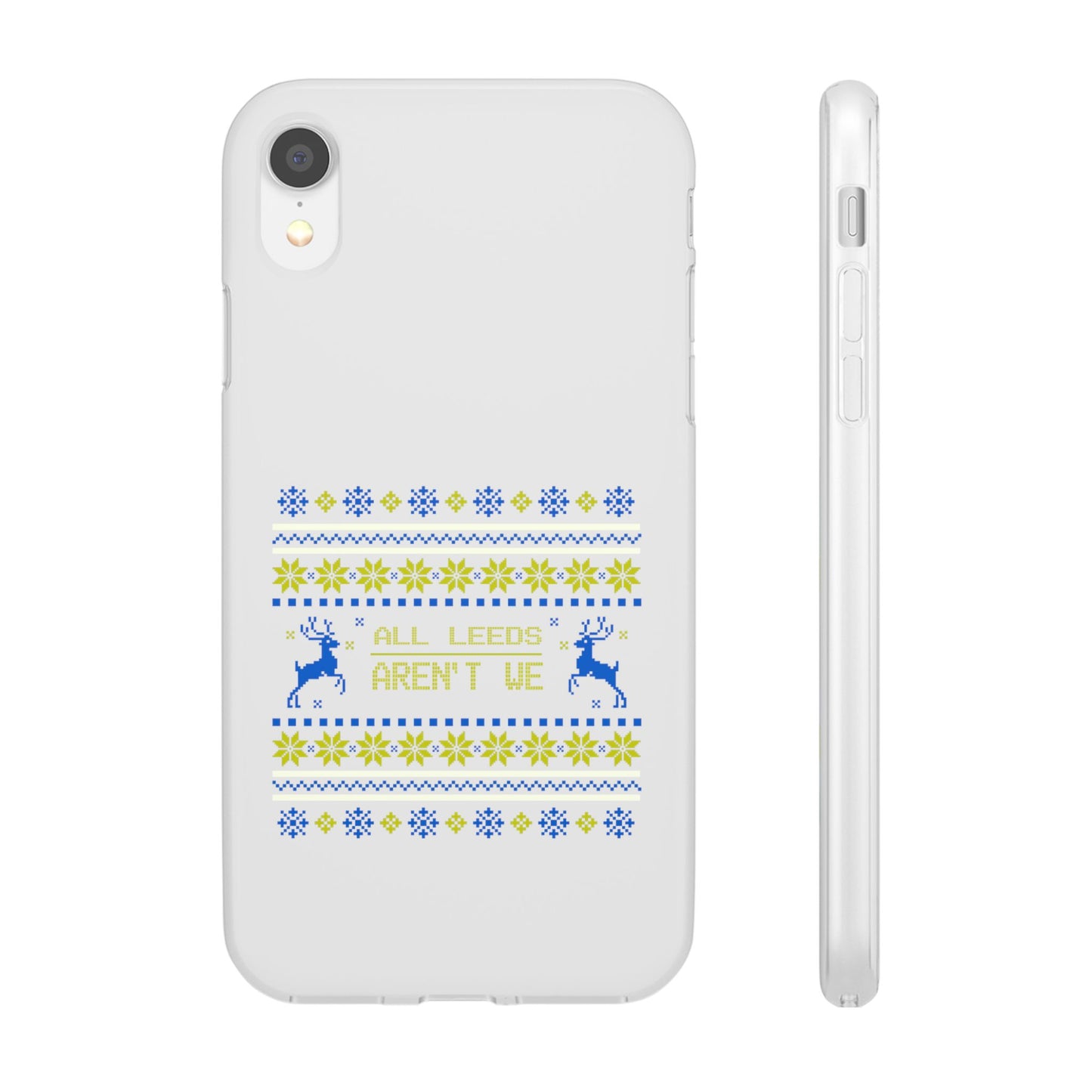 LUFC 'All Leeds Aren’t We' Retro  Football Flexi Case: Christmas  Edition