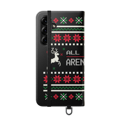 LUFC "All Leeds Aren't We" Flip Case  Phone Wallet: Christmas Edition