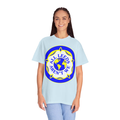 LUFC “All Leeds Aren’t We” Globe  Tee: Unisex Supporters Edition