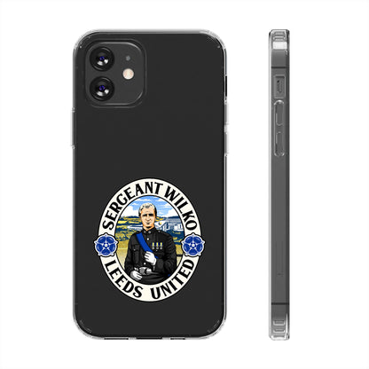Leeds United “SERGEANT WILKO”  Clear Impact-Resistant Case - Lufcnews.co.uk