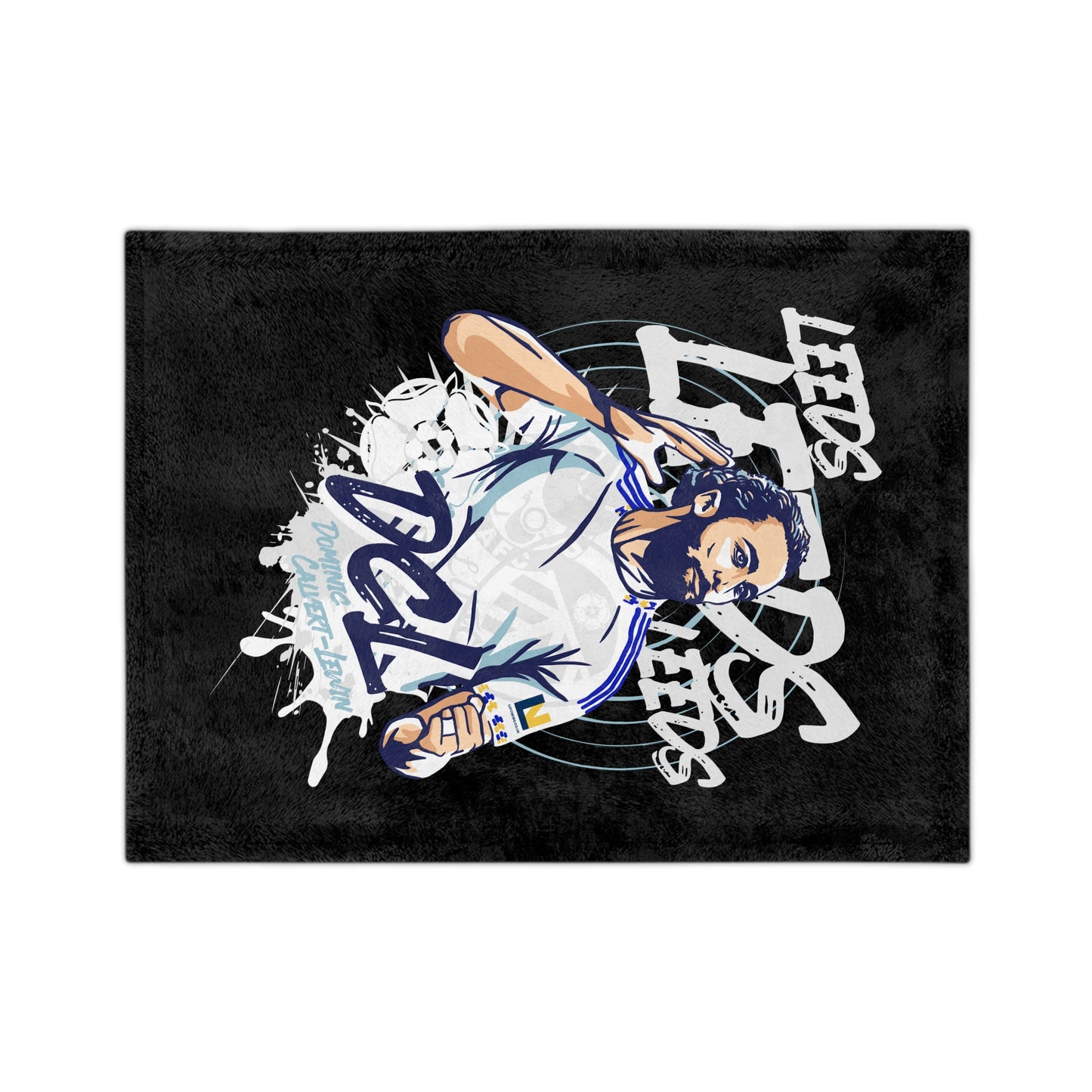 21 LUFC Christmas Velveteen Sports Blanket “ALL LEEDS AREN’T WE” Christmas Edition - Lufcnews.co.uk