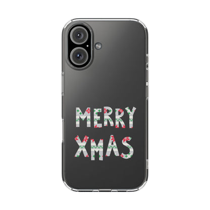 Leeds United "MERRY XMAS" Clear  Impact-Resistant Case: Christmas  Edition - Lufcnews.co.uk