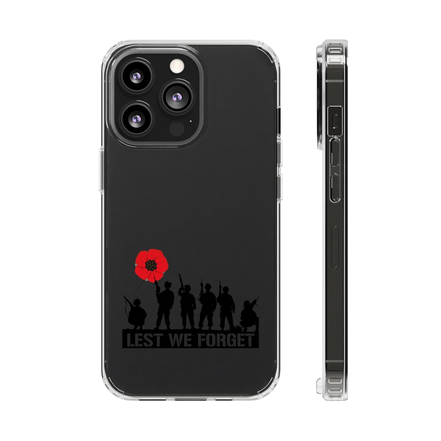 Leeds United “LEST WE FORGET”  Clear Impact-Resistant Case