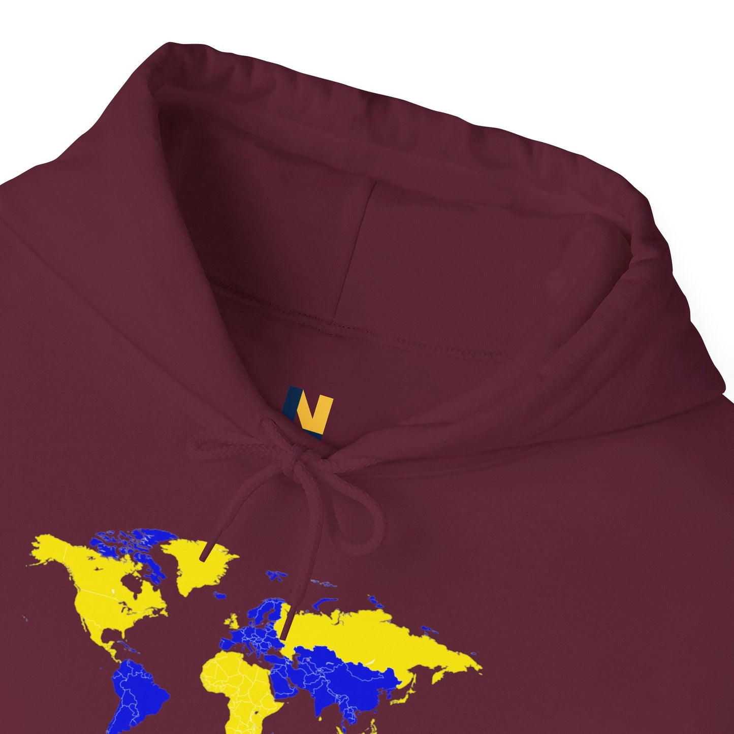 LUFC World Map Hoodie Heavy  Blend™ Unisex