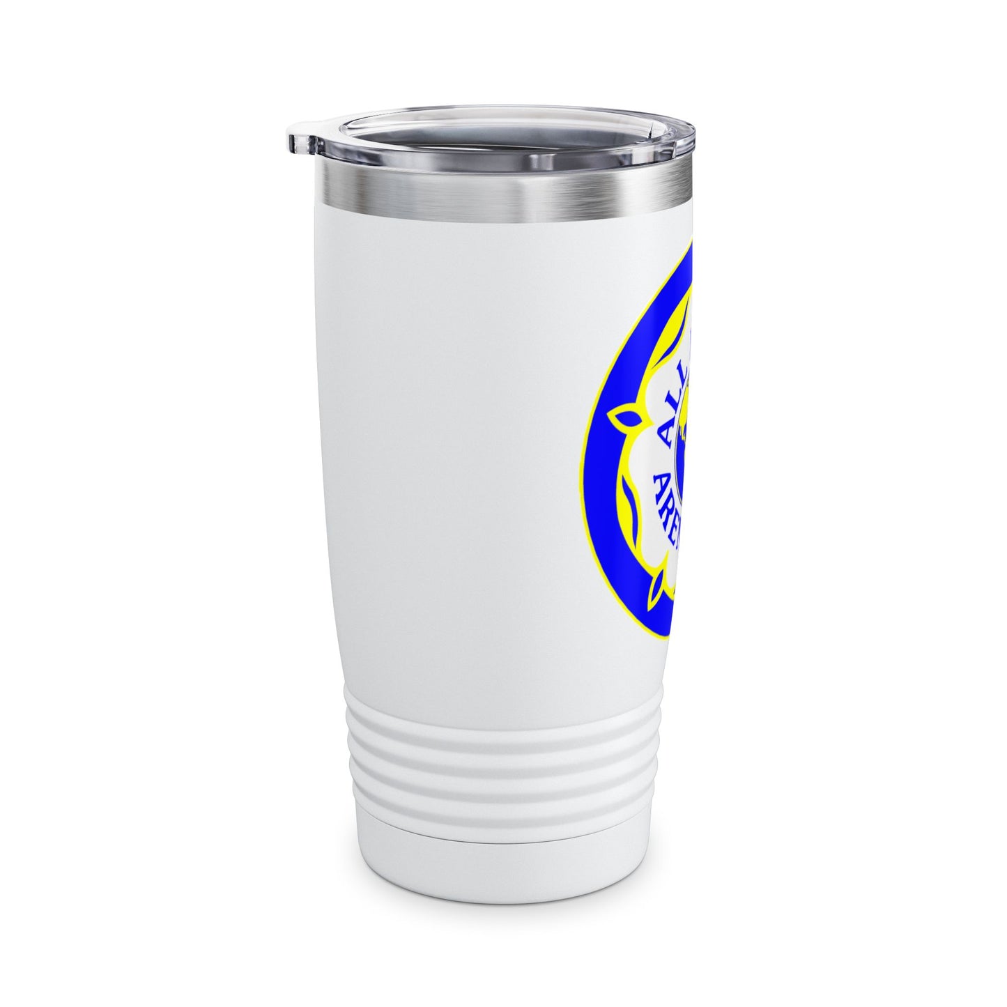 LUFC “All Leeds Aren’t We” 20oz  Stainless Steel Tumbler: Bold Travel  Mug for Loyal Fans
