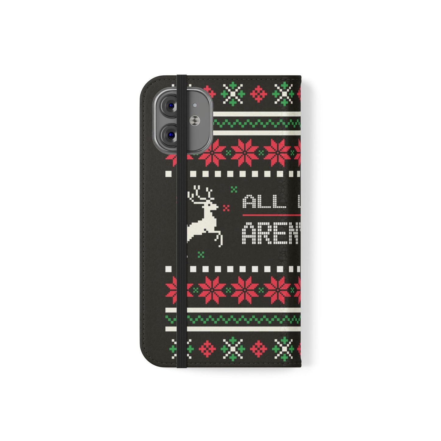 LUFC "All Leeds Aren't We" Flip Case  Phone Wallet: Christmas Edition