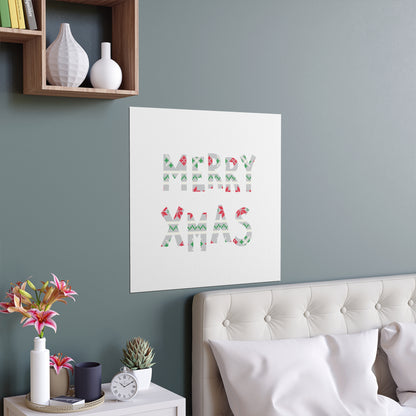 LUFC “Merry Xmas” Christmas  Design Logo Wall Art for Home &  Outdoors