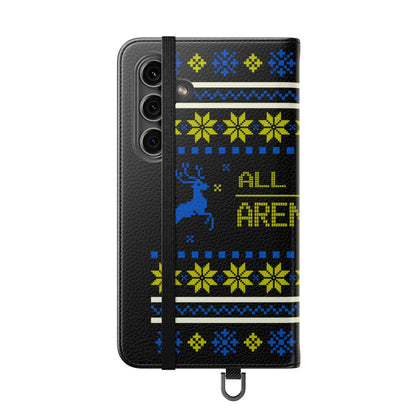 LUFC "All Leeds Aren't We" Flip Case  Phone Wallet: Christmas Edition