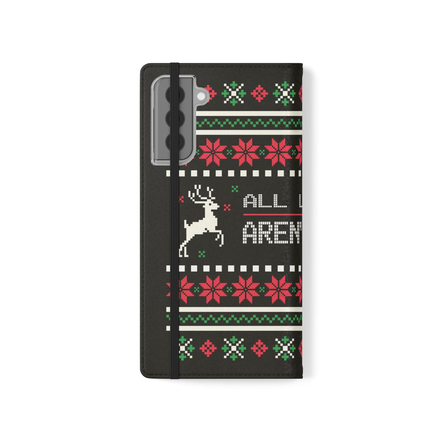 LUFC "All Leeds Aren't We" Flip Case  Phone Wallet: Christmas Edition