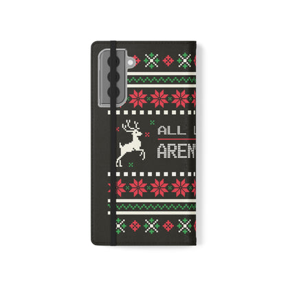 LUFC "All Leeds Aren't We" Flip Case  Phone Wallet: Christmas Edition