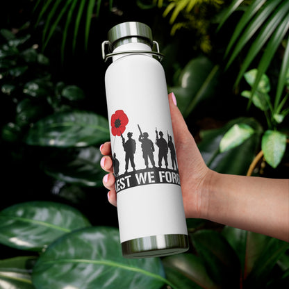 LUFC “Lest We Forget” Copper  Vacuum Insulated Bottle: Leeds  United Remembrance Edition
