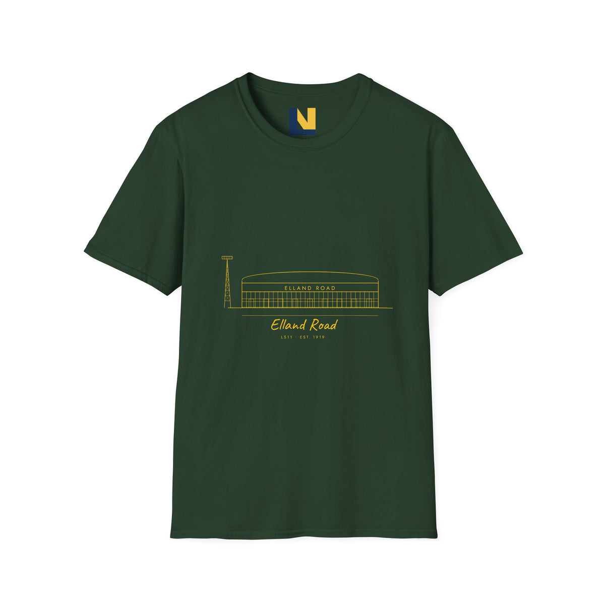 Elland Road Line Art Leeds T-Shirt