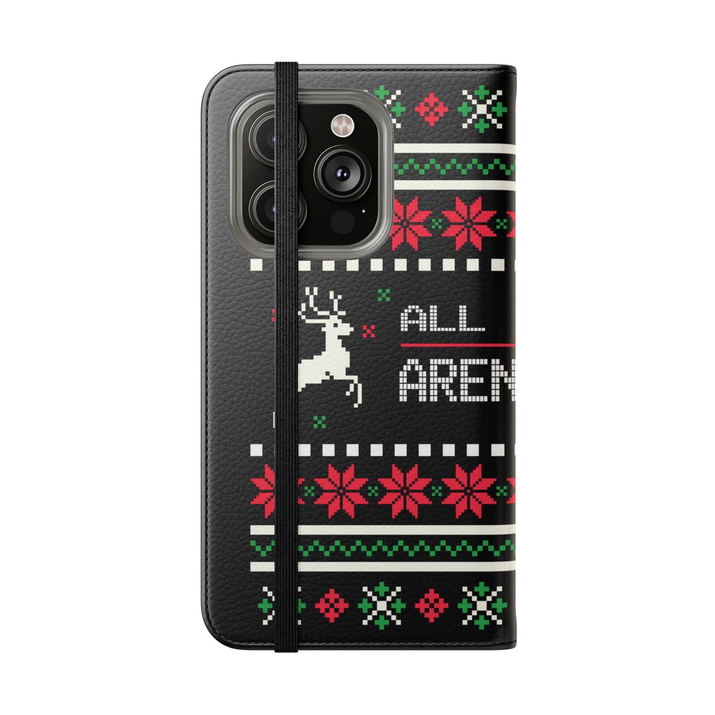 LUFC "All Leeds Aren't We" Flip Case  Phone Wallet: Christmas Edition