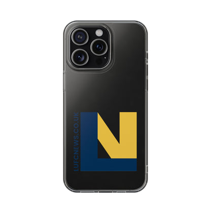 Leeds United “LUFCNEWS.CO.UK”  Clear Impact-Resistant Case - Lufcnews.co.uk
