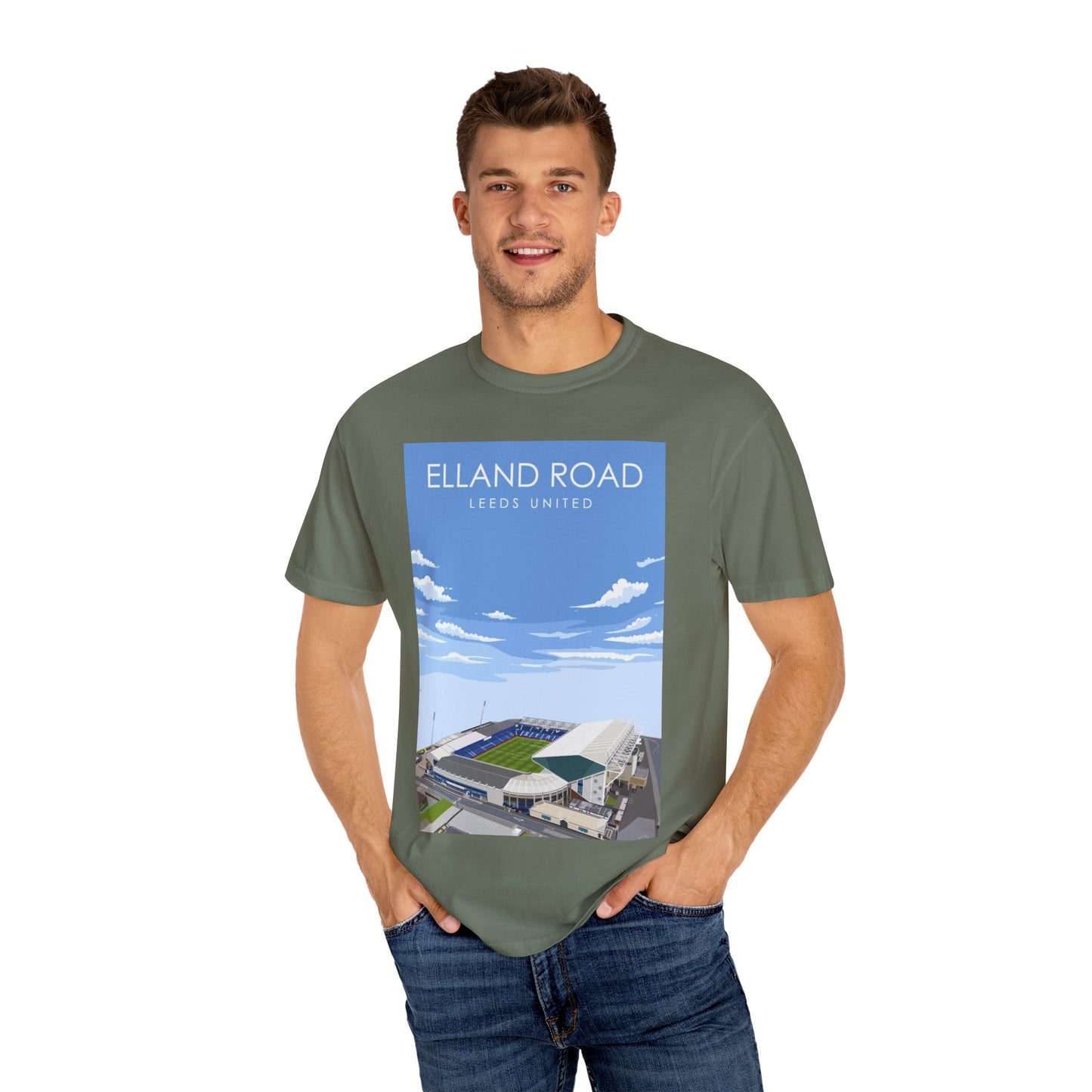 LUFC News Graphic Tee | Garment-Dyed Unisex T-Shirt