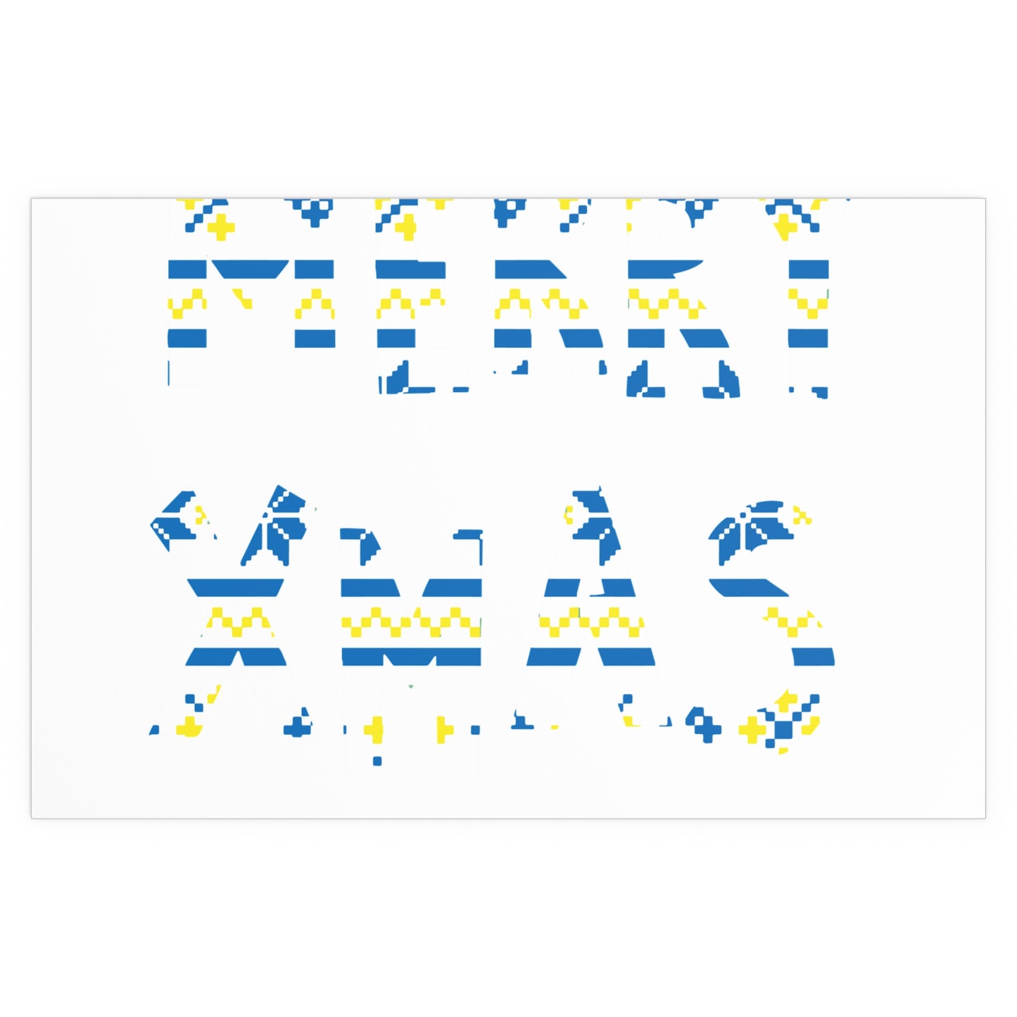 LUFC “Merry Xmas” Christmas  Design Logo Wall Art for Home &  Outdoors