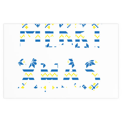 LUFC “Merry Xmas” Christmas  Design Logo Wall Art for Home &  Outdoors