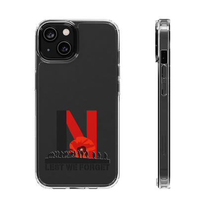 Leeds United “LEST WE FORGET”  Clear Impact-Resistant Case - Lufcnews.co.uk