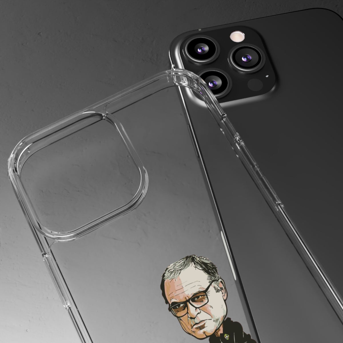 Clear Phone Case - Cartoon Bielsa the Godfather