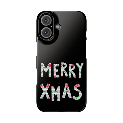 Leeds United "Merry Xmas" Red &  Green Emblem Snap Case: Christmas  Edition